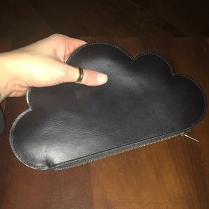 Black and White Cloud Clutch